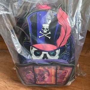Loungefly Purple and Pink Skull Backpack